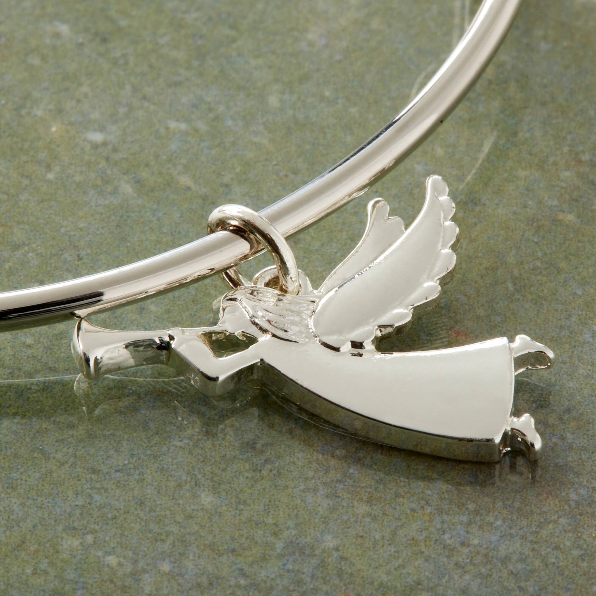 Silver Plated Angel Charm by Bead Landing™